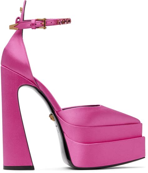 versace pink platform heels|versace platform heels women.